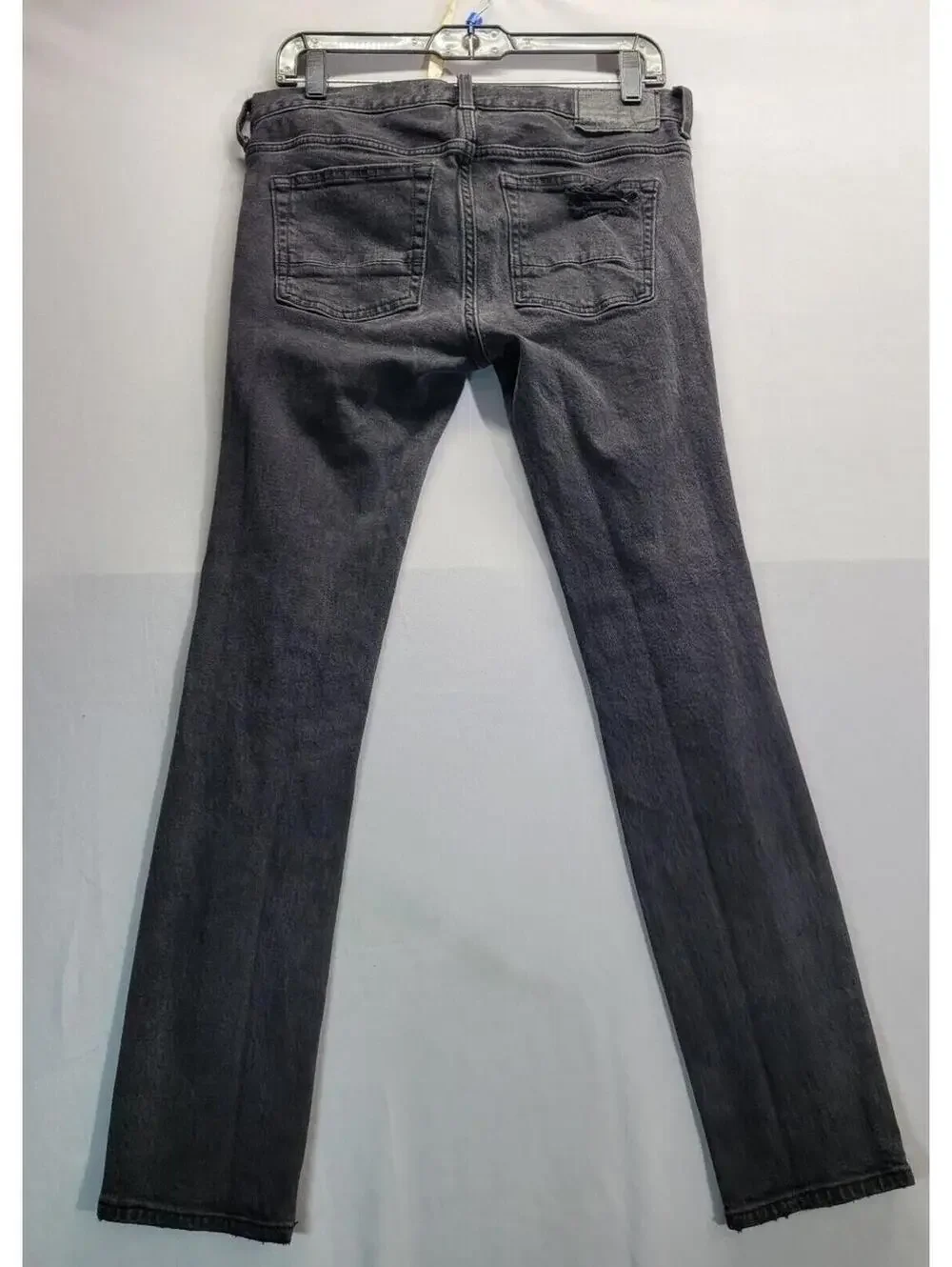 PacSun Jeans Men's 30x30 Black Dark Wash Stacked Distroyed Skinny Jeans